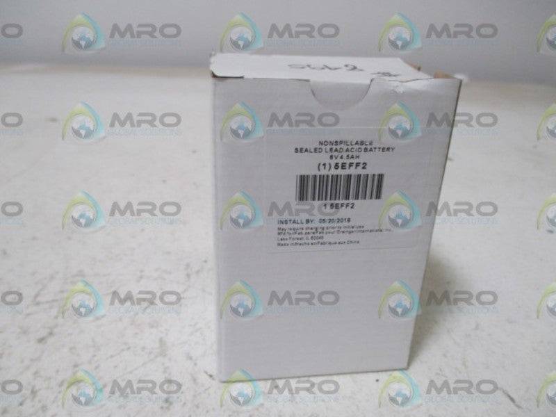 COOPOWER 5EFF2 SEALED LEAD ACID BATTERY 6V 4.5AH  NSMP