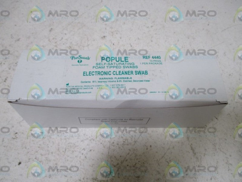 PUR SWAB REF 4440 ELECTRONIC CLEANER SWAB(10QTY.)  NSMP
