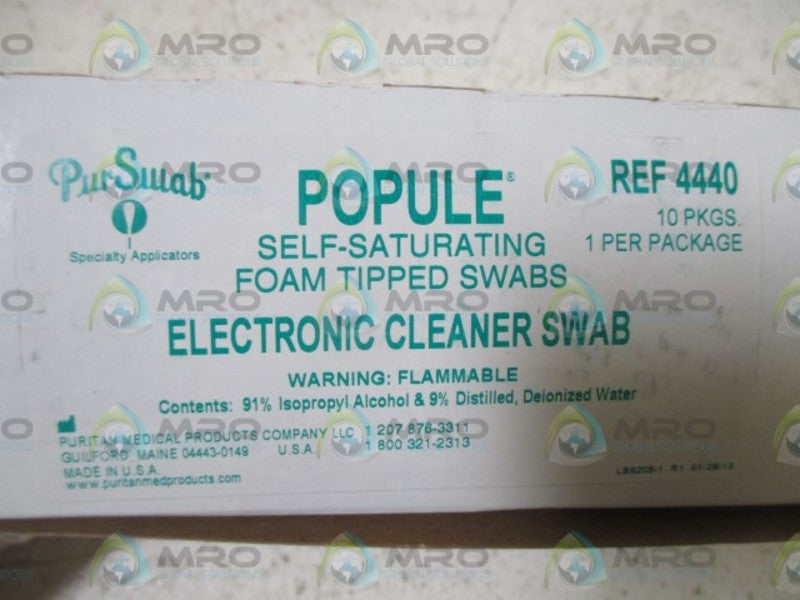 PUR SWAB REF 4440 ELECTRONIC CLEANER SWAB(10QTY.)  NSMP