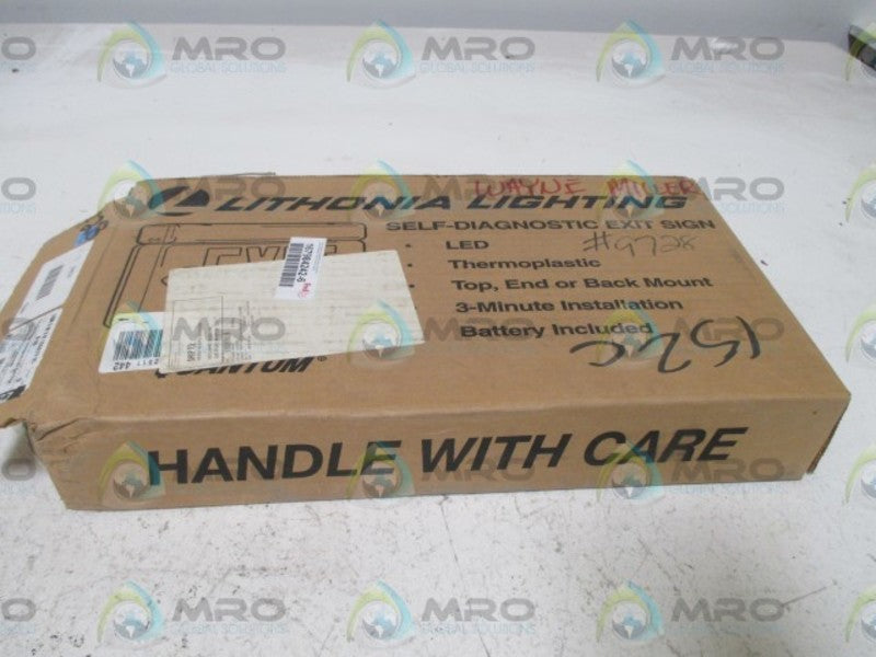 LITHONIA LIGHTING LQM S W 3 R 120/277 EL N SD  EMERGENCY SIGN  NSMP