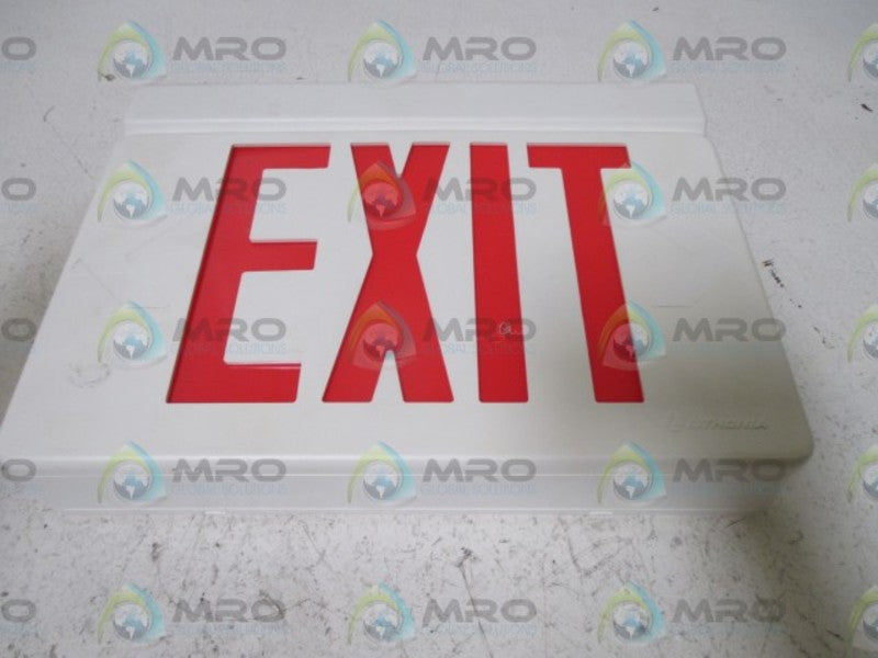 LITHONIA LIGHTING LQM S W 3 R 120/277 EL N SD  EMERGENCY SIGN  NSMP