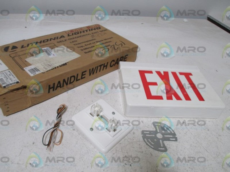 LITHONIA LIGHTING LQM S W 3 R 120/277 EL N SD  EMERGENCY SIGN  NSMP