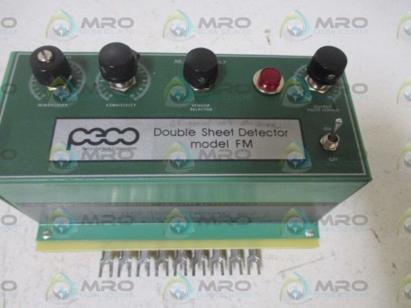 PECCO C3047 MODEL FM DOUBLE SHEET DETECTOR  NSMP