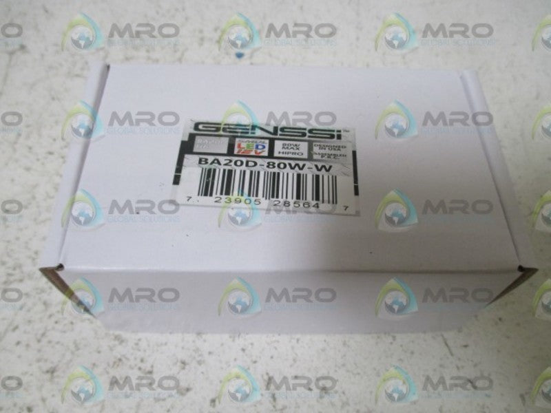 GENESSI BA20D-80W-W HEADLIGHT LIGHT BULB  NSMP