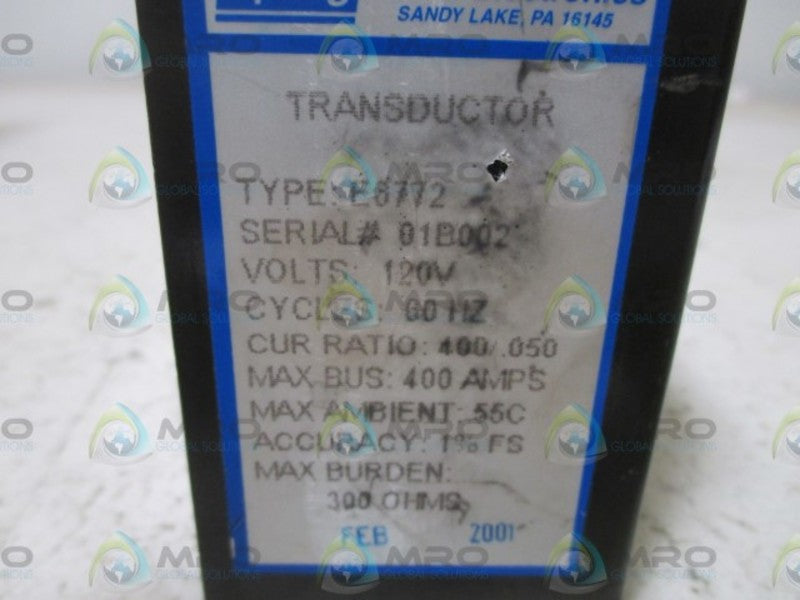 SPANG E6772 TRANSDUCTOR  NSNP