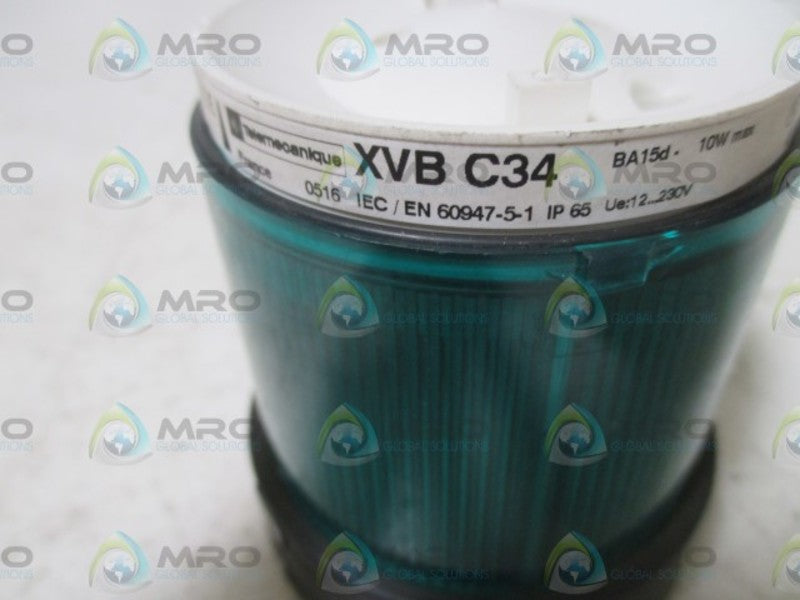 TELEMECANIQUE XVBC34 INDICATING BANK LENS (GREEN)  NSNP