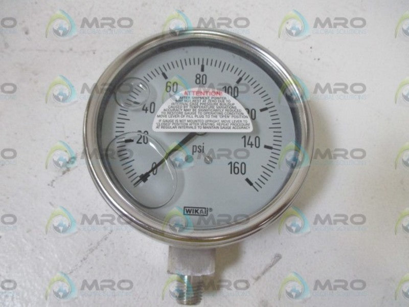 WIKA 9632381 238.54.1" GAUGE 0-160PSI  NSMP