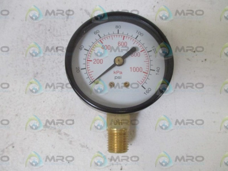 GRAINER C-PT 5WZ54 GAUGE 0-160PSI  NSMP