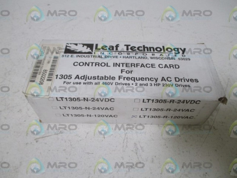 LEAF TECHNOLOGY LT1305-R-120VAC CONTROL INTERFACE CARD  NSFS