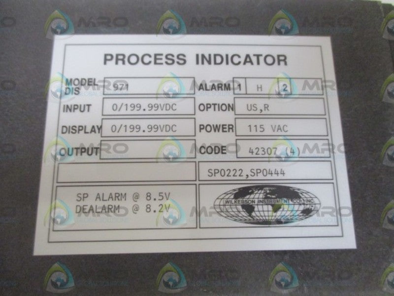 WILKERSON DIS971 PROCESS INDICATOR  NSNP