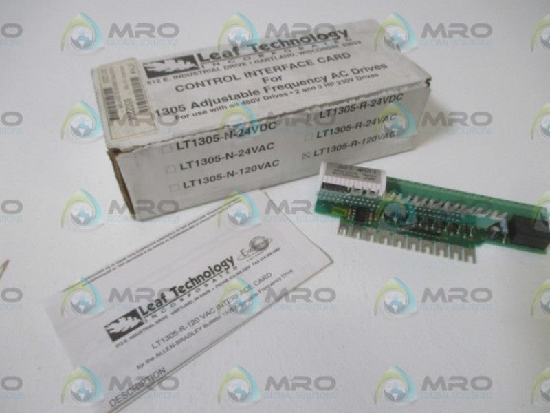 LEAF TECHNOLOGY LT1305-R-120VAC CONTROL INTERFACE CARD  NSMP