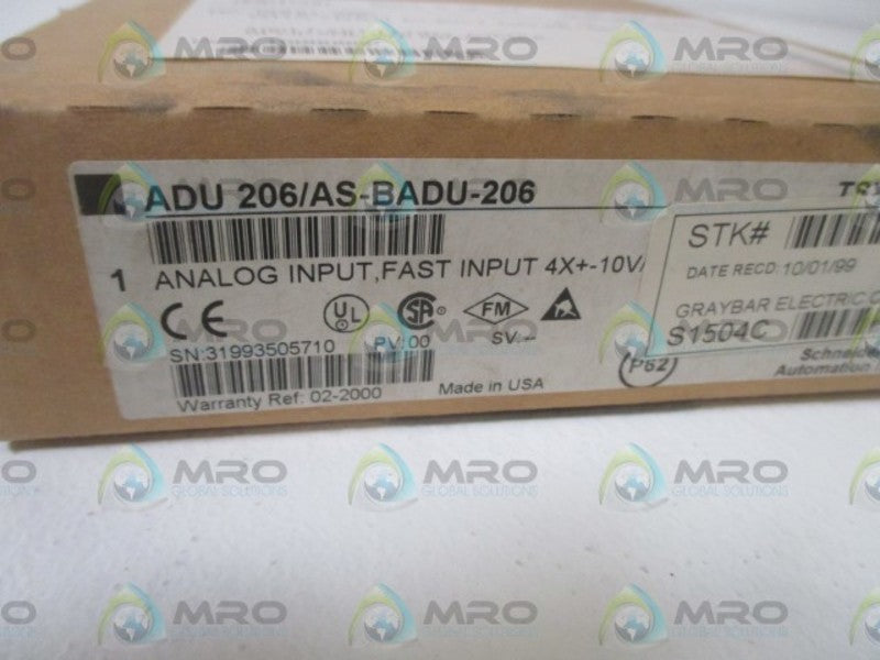 SCHNEIDER AUTOMATION ADU 206/AS-BADU-206  NSFS