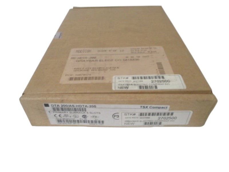 SCHNEIDER AEG TSX COMPACT DTA200/AS-HDTA-200 5-SLOT SUBRACK  NSFS