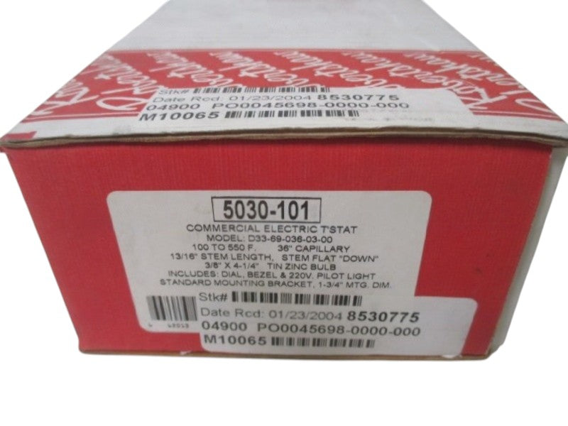 ROBERTSHAW 5030-101 MODEL D33-69-036-03-00 ELECTRIC STAT  NSMP