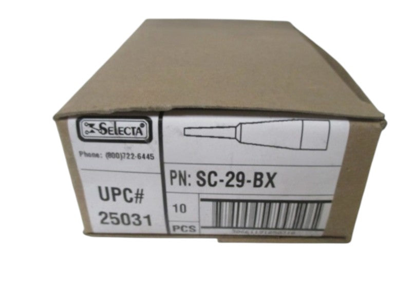 LOT OF 10 SELECTA SC-29-BX CLIP INSULATOR NSMP