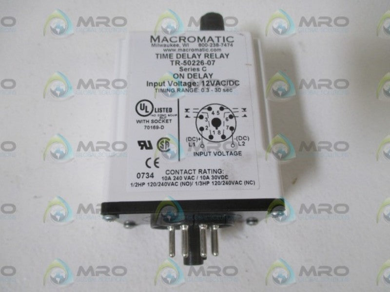MACROMATIC TR-50226-07 TIME DELAY RELAY  NSMP