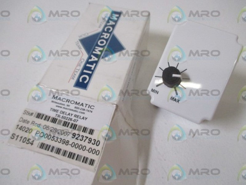 MACROMATIC TR-50226-07 TIME DELAY RELAY  NSMP