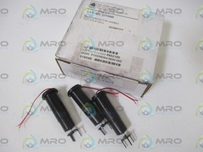 LOT OF 3 R.W. YOUNG COMPANY 27150B DC GENERATOR ASSEMBLY 500MV NSMP