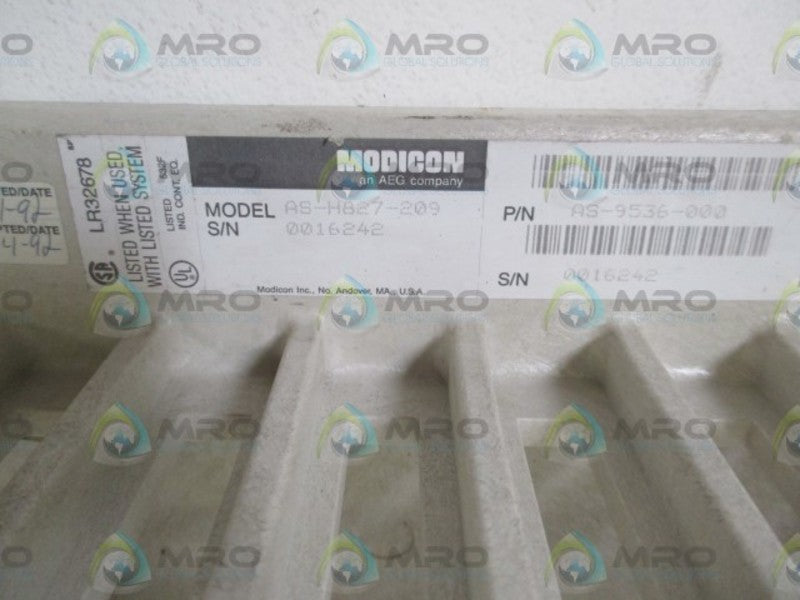 MODICON AS-9536-000 PRIMARY HOUSING 11-SLOT RACK  NSNP