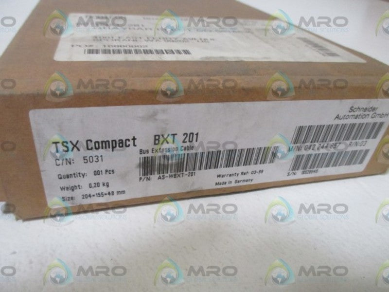 SCHNEIDER AUTOMATION AS-WBXT-201 BUS EXTENSION CABLE  UNMP