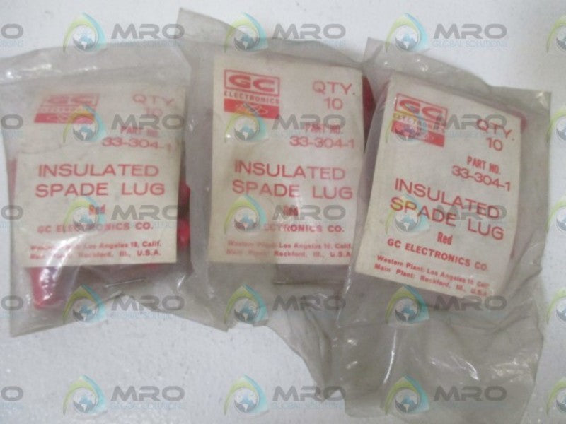 LOT OF 30 GC ELECTRONICS 33-304-1 INSULATED SPACE PLUG NSNP IN A FACTORY BAG
