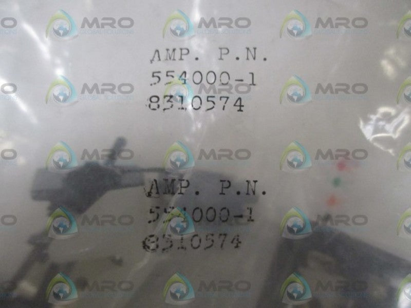LOT OF 6 AMP. P.N. 554000-1 CONNECTOR KIT NSNP IN A FACTORY BAG