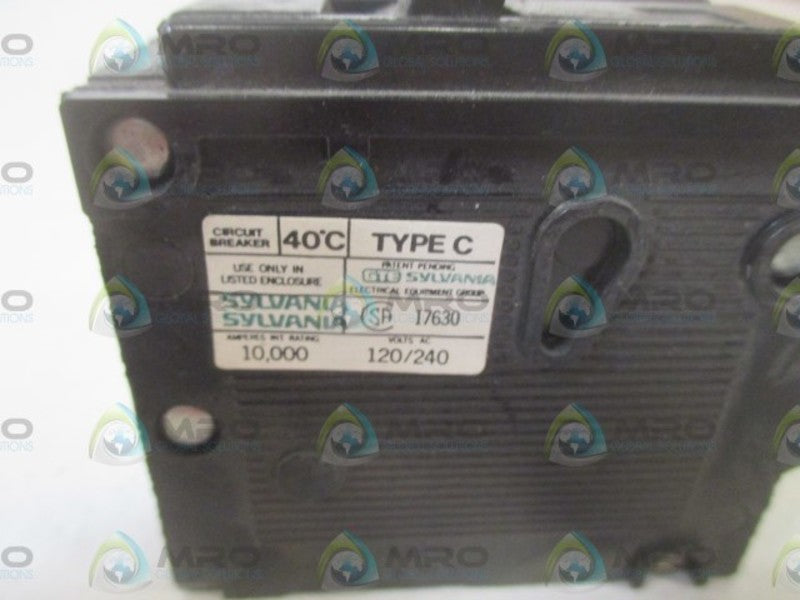 LOT OF 3 SYLVANIA C215 CIRCUIT BREAKER NSNP OUT OF A  BOX