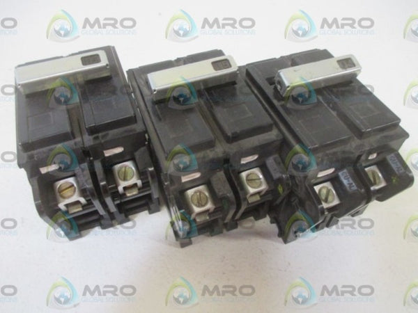 LOT OF 3 SYLVANIA C215 CIRCUIT BREAKER NSNP OUT OF A  BOX