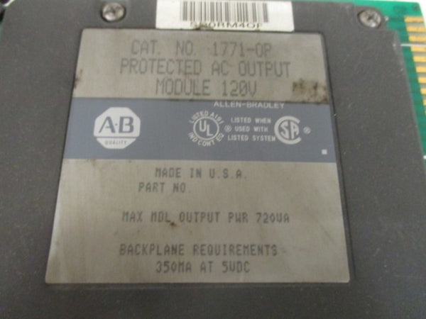 ALLEN BRADLEY 1771-OP MODULE UNMP