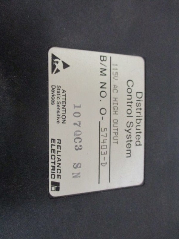 RELIANCE ELECTRIC 57403-D MODULE UNMP