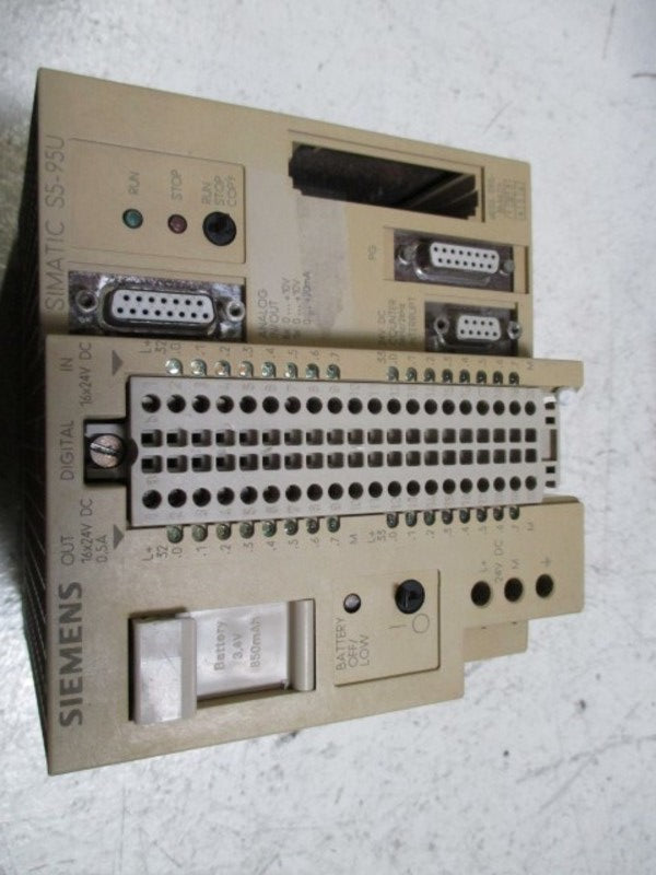 SIEMENS 6ES5-095-8MA01 CONTROLLER UNMP
