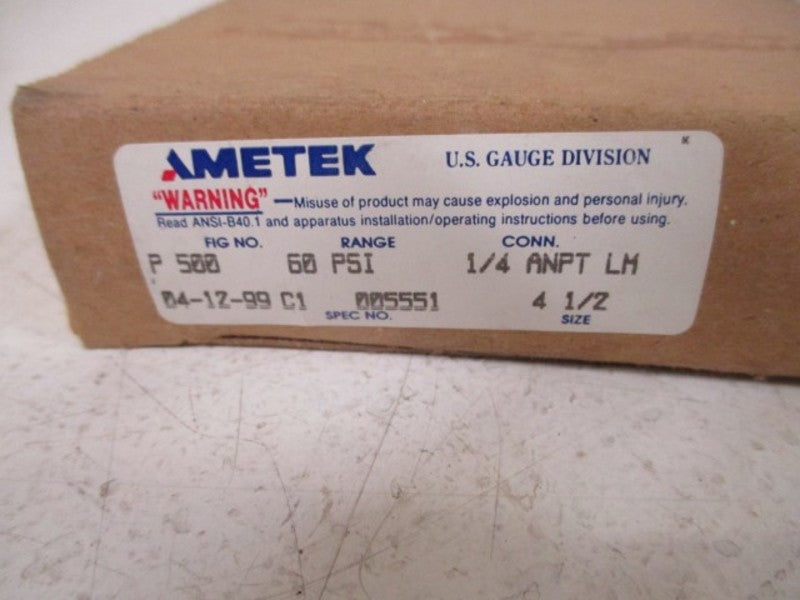 AMETEK 04-12-99-CL GUAGE NSMP