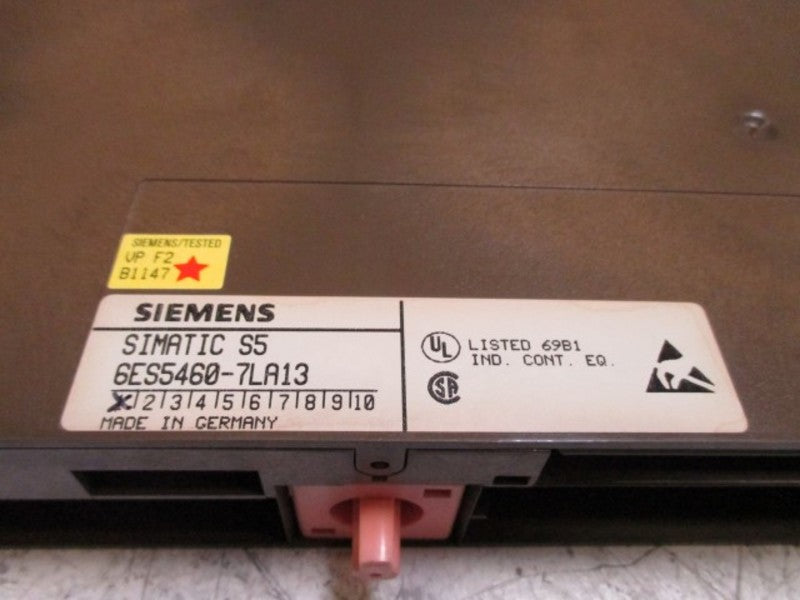 SIEMENS 6ES5-460-7LA13 MODULE UNMP