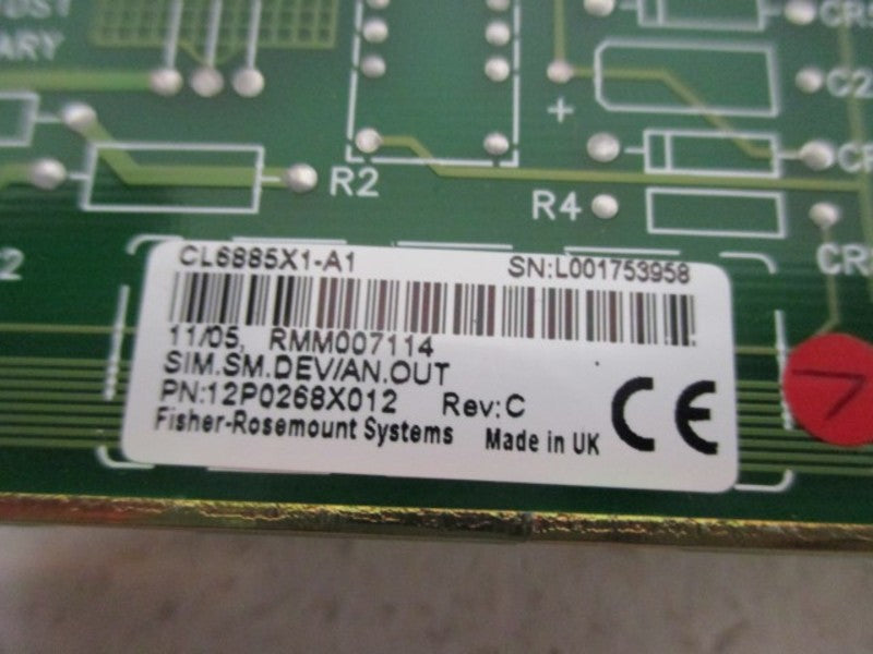 FISHER ROSEMOUNT 12P0268X012 CIRCUIT BOARD NSMP