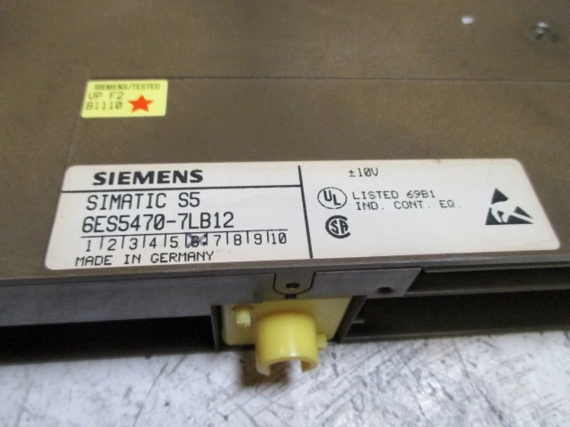 SIEMENS 6ES5-470-7LB12 MODULE UNMP