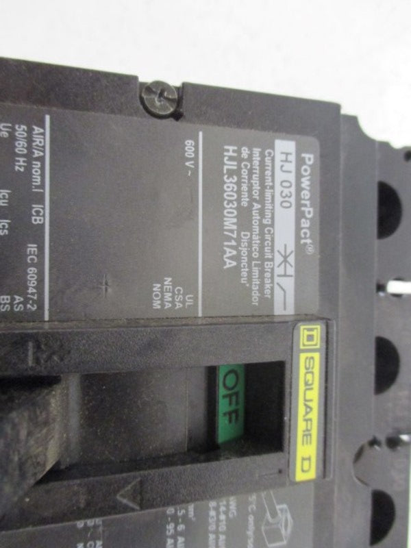SQUARE D HJ030 CIRCUIT BREAKER UNMP