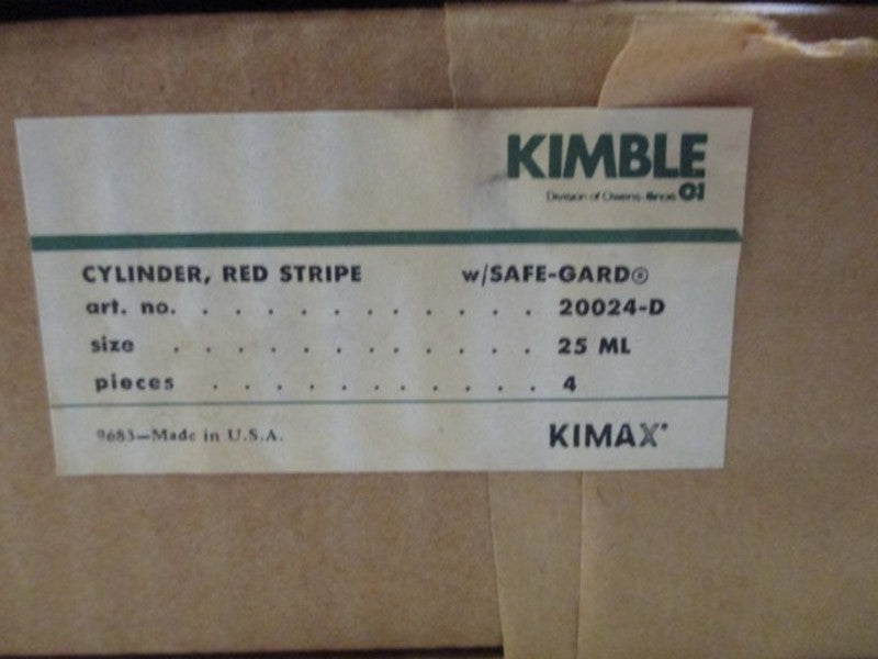 LOT OF 4 KIMBLE 20024-D CYLINDER RED STRIPE NSMP