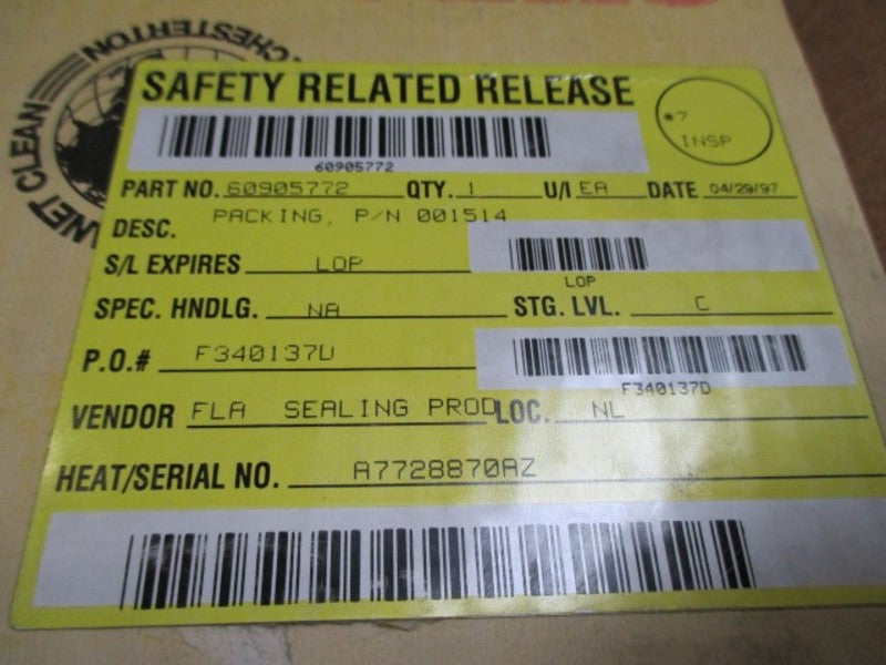 CHESTERTON 60905772 MICHANICAL PACKING NSMP