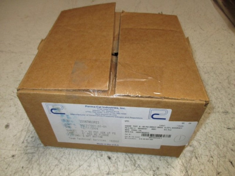 PERMA-CAL 100NTM03R23 PSI DIRECT GUAGE NSMP