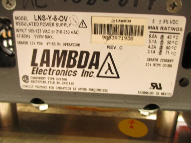 LAMBDA LNS-Y-5-OV POWER SUPPLY UNMP