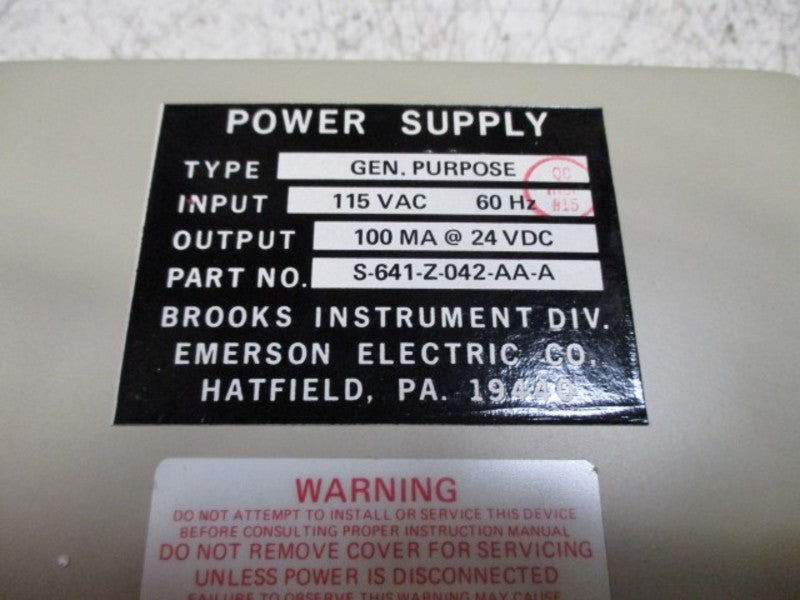 BROOKS S-641-Z-042-AA-A POWER SUPPLY NSNP