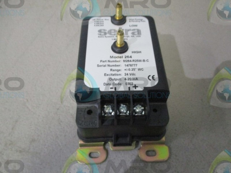 SETRA M264-R25W-B-C DIFFERENTIAL PRESSURE TRANSDUCER  NSMP