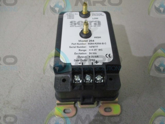 SETRA M264-R25W-B-C DIFFERENTIAL PRESSURE TRANSDUCER  NSMP