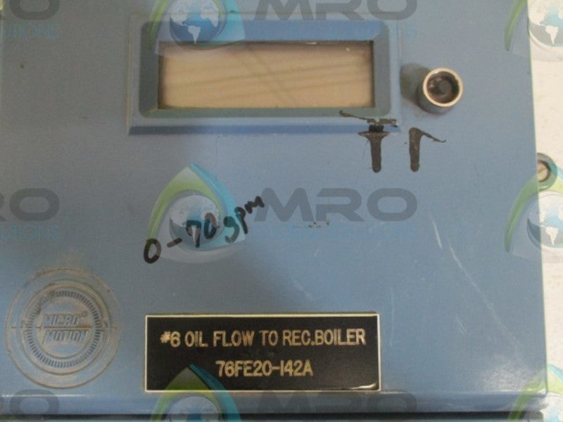 MICRO MOTION RFT97121PRU REMOTE FLOW TRANSMITTER  UNMP