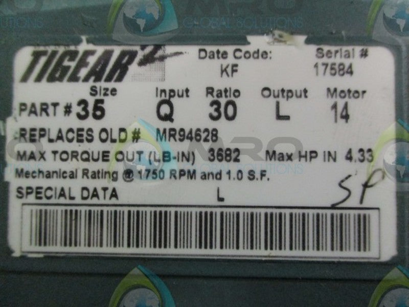 DODGE 35Q30L14 4.33HP 1750RPM NSNP