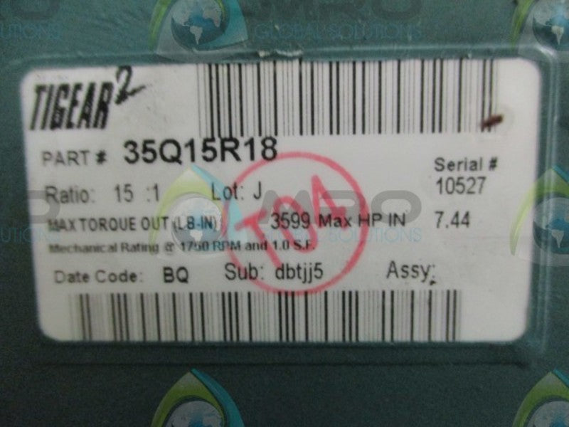 DODGE 35Q15R18  7.44HP 175 RPM NSNP