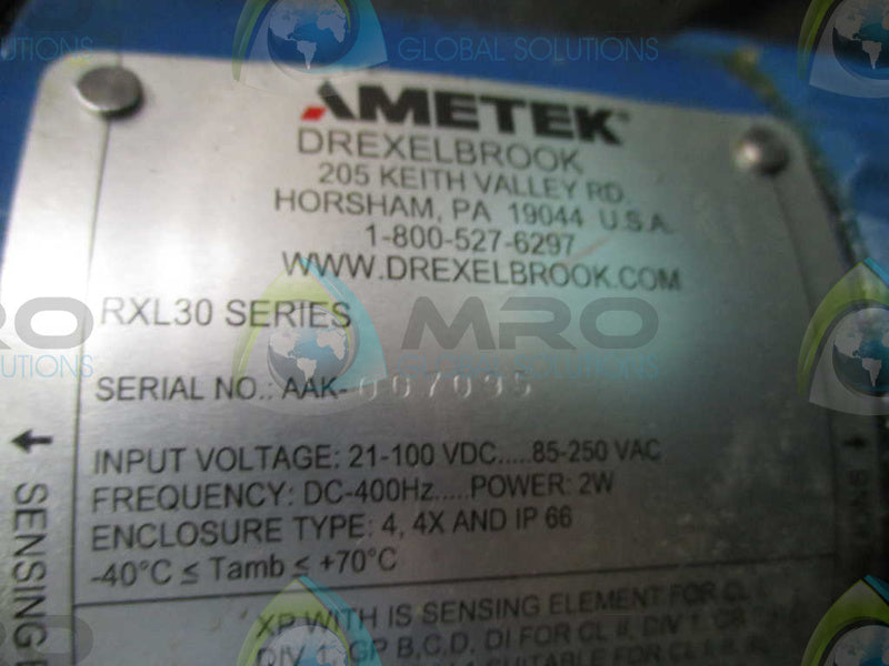 AMETEK DREXELBROOK RXL30 SERIES RLL3-0200-A1BZ0406-051 SENSOR  NSNP