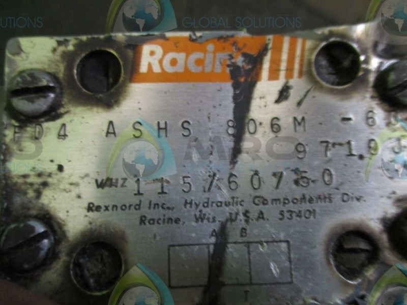 RACINE FD4 ASHA 806M 60 DIRECTIONAL CONTROL VALVE  UNMP