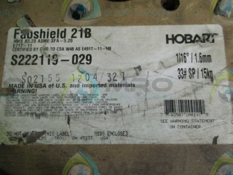 HOBART S222119-029 WELDING WIRE  NSNP