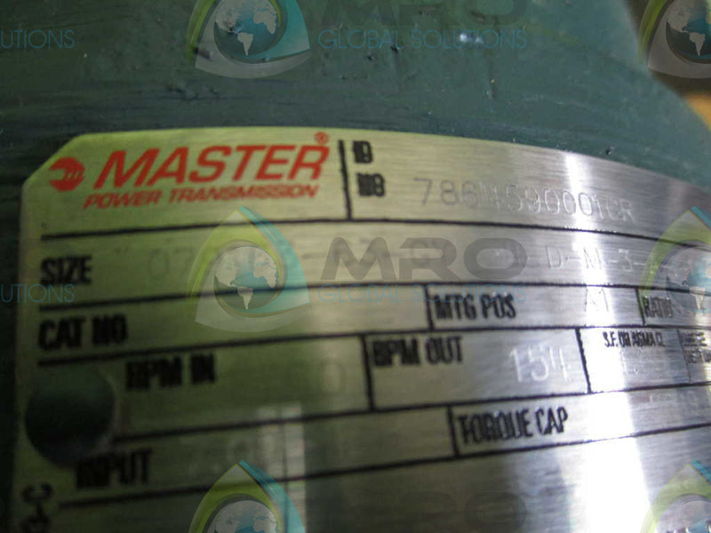 DODGE MASTER 786459001GR GEAR REDUCER 7 HP 1750 RPM  NSNP